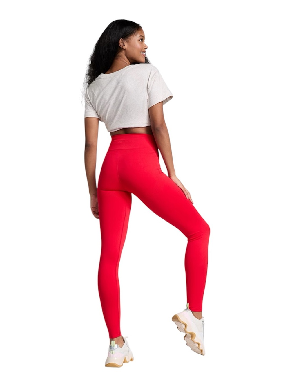 PINK Victoria's Secret Bright Red High-Rise Leggings